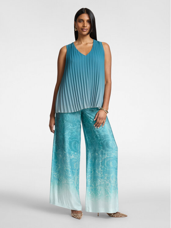 Elena Mirò Elena Mirò Bluzka 2152P000194N015 Turkusowy A-Line Fit
