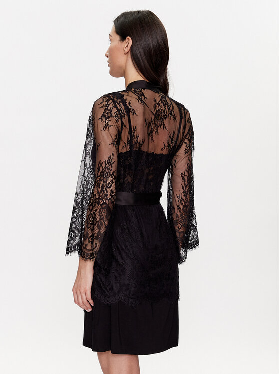 Hunkemöller Hunkemöller Ρόμπα 191636 Μαύρο Regular Fit