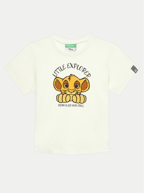 United Colors Of Benetton United Colors Of Benetton Тишърт 3I1XG10GR Екрю Regular Fit
