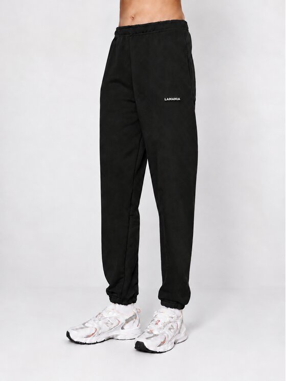 La Mania La Mania Spodnie dresowe RICO Czarny Basic Fit