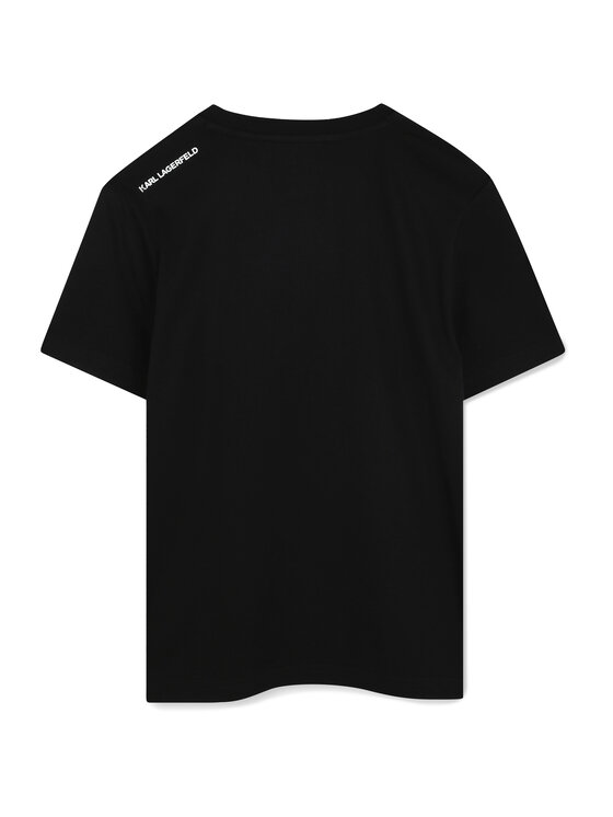 Karl Lagerfeld Kids Karl Lagerfeld Kids T-Shirt Z30435 D Černá Regular Fit