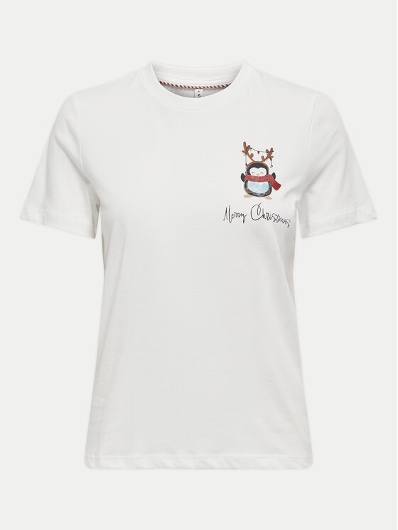 ONLY ONLY Tricou Kita 15331069 Alb Regular Fit