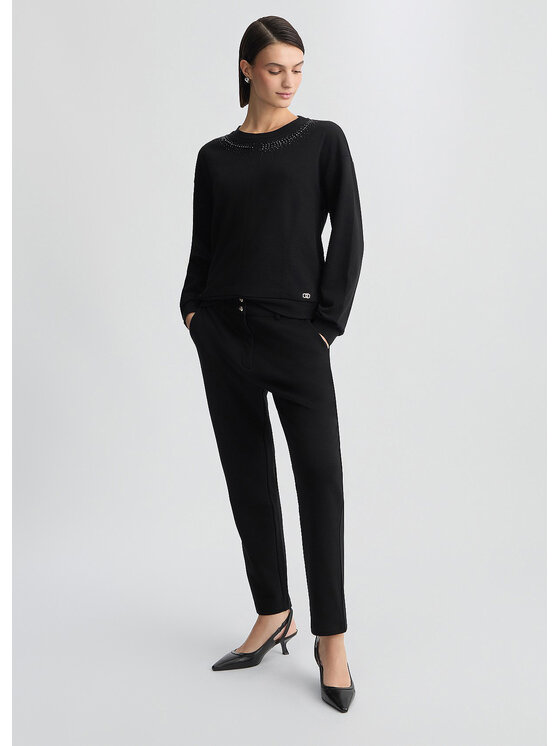 Liu Jo Liu Jo Pantaloni di tessuto TA5018FS00222222 Nero Regular Fit