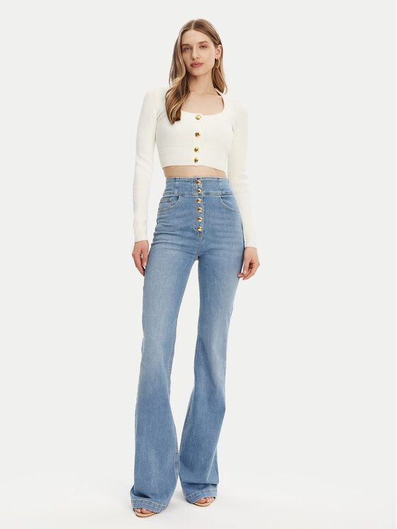 Elisabetta Franchi Elisabetta Franchi Traperice PJ82D51E2 Plava Regular Fit