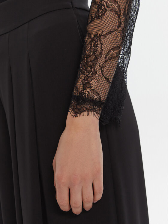 Rinascimento Rinascimento Боди CFC0126159003 Черен Slim Fit