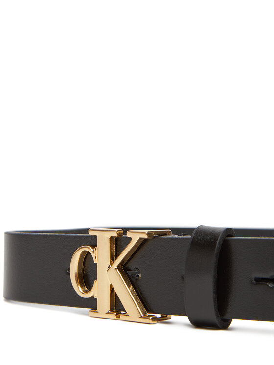 Calvin Klein Calvin Klein Ζώνη Γυναικεία Monogram Plaque Buckle 25Mm LV04K7017G Μαύρο