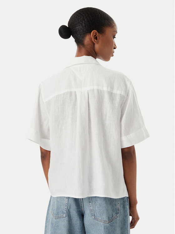 Tommy Hilfiger Tommy Hilfiger Риза WW0WW48925 Бял Relaxed Fit