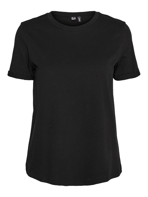 Vero Moda Vero Moda T-Shirt Paula 10243889 Czarny Regular Fit