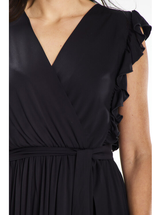 Awama Awama Sukienka letnia A638 Czarny Basic Fit