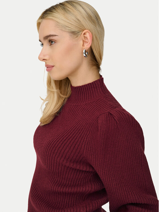 ONLY ONLY Πουλόβερ Katia 15232494 Μπορντό Regular Fit