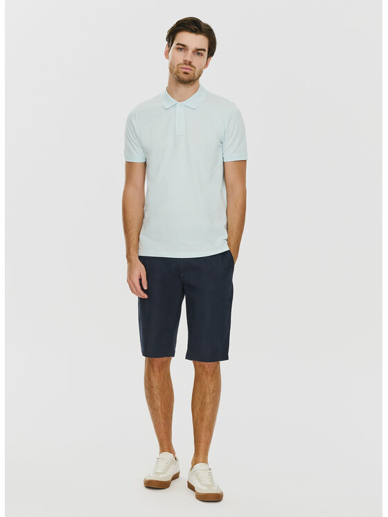 Pako Lorente Pako Lorente Szorty materiałowe P24SF-WS-005 Granatowy Classic Fit