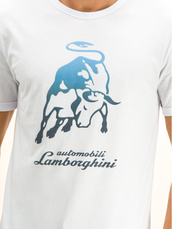 Lamborghini Lamborghini T-Shirt B3XUB7S8 Bílá Regular Fit