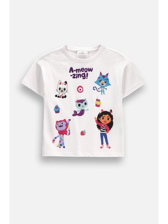 Coccodrillo Coccodrillo T-Shirt ZC6143207LGD-003 Kremowy Regular Fit