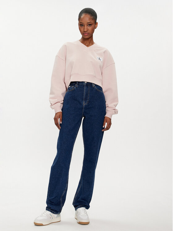Calvin Klein Jeans Calvin Klein Jeans Суитшърт J20J223359 Розов Relaxed Fit