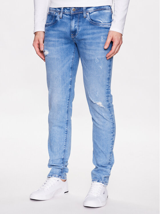 Pepe Jeans Pepe Jeans Jeansy Hatch PM206322VT5 Modrá Slim Fit