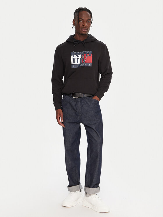 Tommy Jeans Tommy Jeans Mikina DM0DM22092 Černá Relaxed Fit