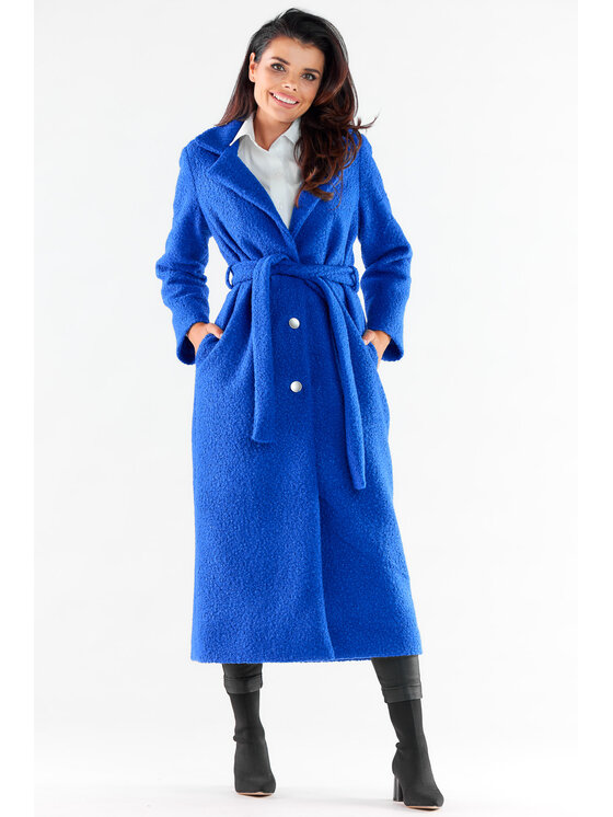 Awama Awama Cappotto A547 Blu Basic Fit
