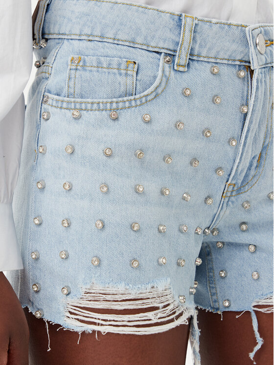 Fracomina Fracomina Jeans kratke hlače FR25SV6013D419R9 Modra Regular Fit