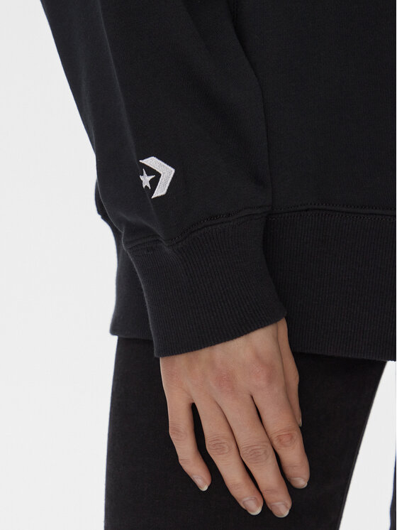 Converse Converse Bluză Os Wordmark Fz Hoodie 10024532-A08 Negru Regular Fit
