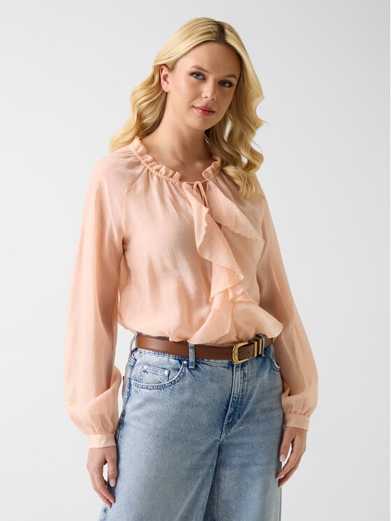 Guess Guess Top 181233 Różowy Classic Fit