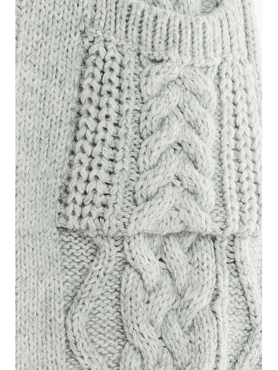 Awama Awama Sweter A393 Szary Basic Fit