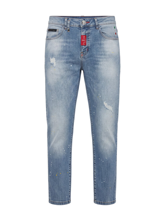 PHILIPP PLEIN PHILIPP PLEIN Jeansy 31786 Niebieski Straight Leg