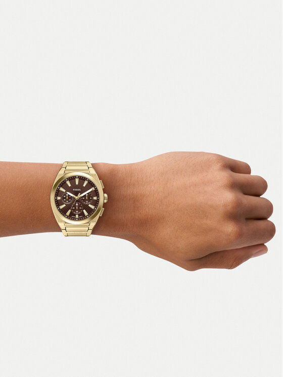 Fossil Fossil Pulkstenis Everett FS6184 Zelta