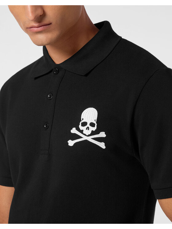 PHILIPP PLEIN PHILIPP PLEIN Polokošeľa 9407 Čierna Slim Fit