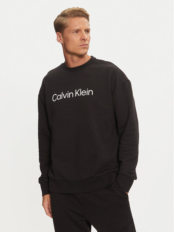 Calvin Klein Calvin Klein Μπλούζα Hero Logo K10K112956 Μαύρο Comfort Fit