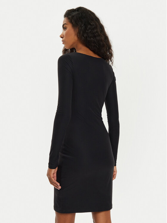 Guess Guess Coctailkleid Amira W4BK09 KCDE0 Schwarz Slim Fit