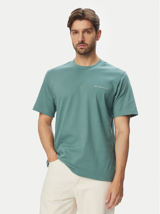 Jack & Jones Tricou Blaowen Ss 12292397 Verde Regular Fit