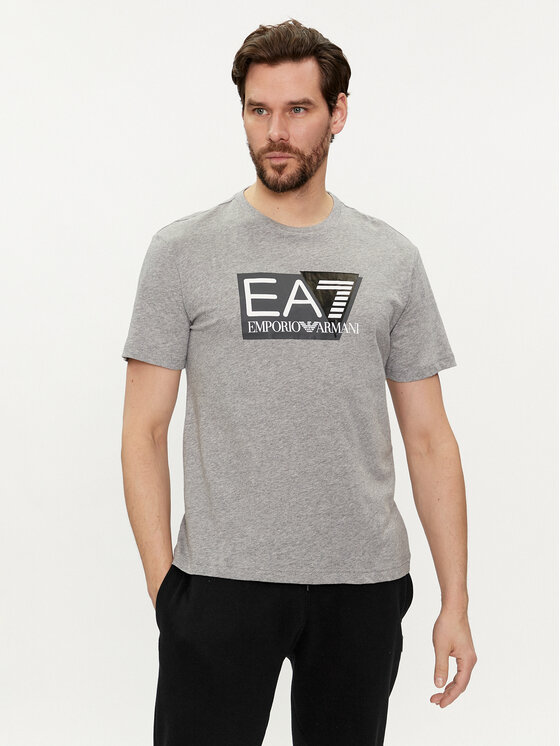 EA7 Emporio Armani T-krekls 3DPT81 PJM9Z 3905 Pelēks Regular Fit