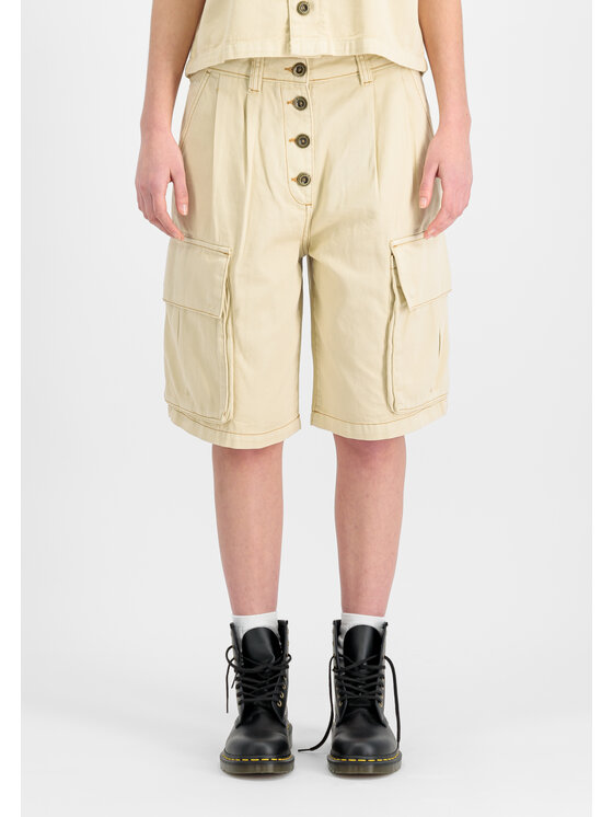 Alpha Industries Alpha Industries Szorty Sailor Cargo Short Women Beżowy Relaxed Fit