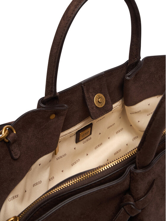 Guess Guess Ročna torba Allegra HWSG22 37060 Temno rjava