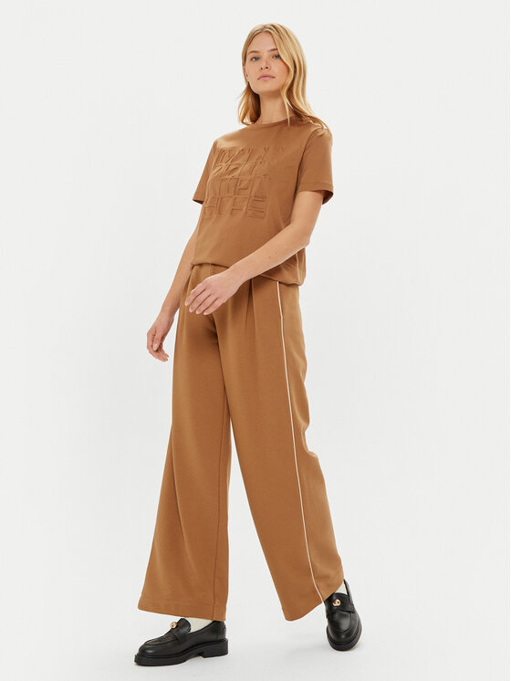 Max Mara Leisure Max Mara Leisure Spodnji del trenirke Curve 2426786068 Rjava Regular Fit