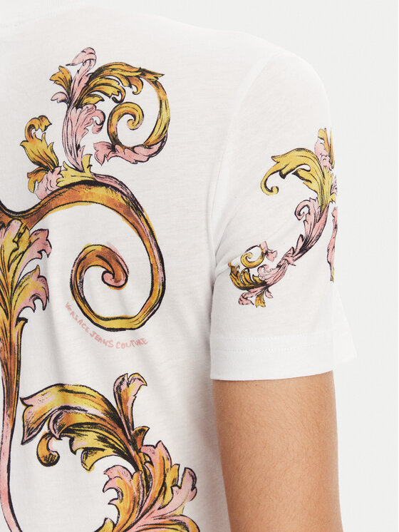 Versace Jeans Couture Versace Jeans Couture T-shirt 78HAH6P8 Bijela Slim Fit