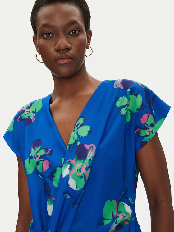 Morgan Morgan Bluse 251-OUZO.F Blau Regular Fit