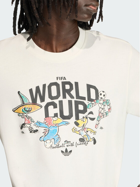 adidas adidas Koszulka techniczna FIFA World Cup 26™ Group Mascot Biały Regular Fit