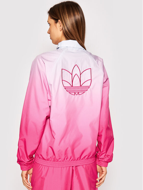 adidas adidas Преходно яке adicolor 3D Trefoil GN2814 Розов Regular Fit
