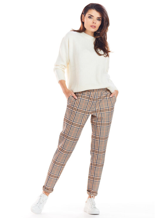 Awama Awama Dámske nohavice A365 Hnedá Basic Fit