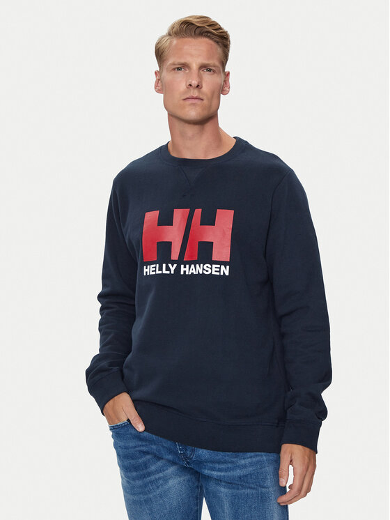 Helly Hansen Mikina Hh Logo Crew 34000 Tmavomodrá Regular Fit