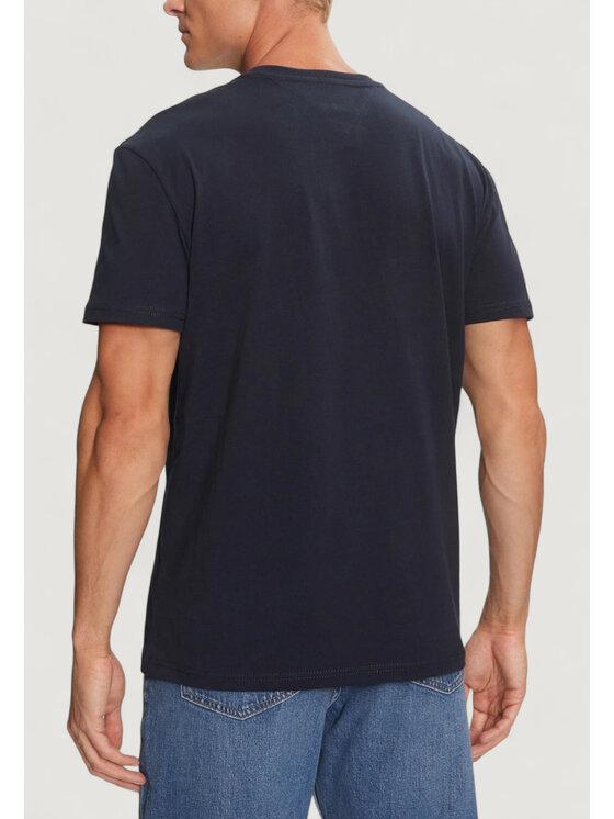 Tommy Jeans Tommy Jeans T-krekls Linear Logo DM0DM20744 Tumši zils Regular Fit