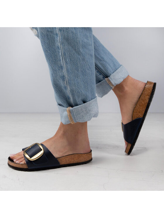 Birkenstock Birkenstock Papucs Madrid Big Buckle 1012361 Sötétkék