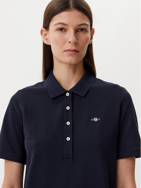 Gant Gant Ежедневна рокля Shield 4201529 Тъмносин Regular Fit