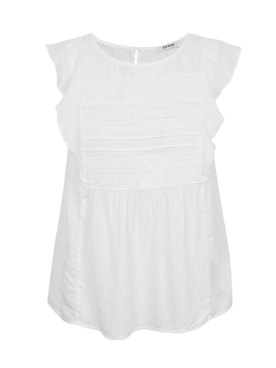 Orsay Orsay Bluzka 632025001000__38 Biały Regular Fit