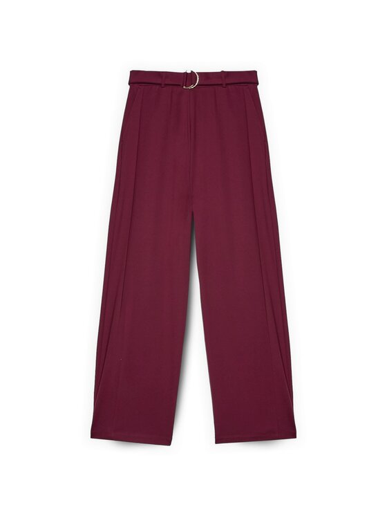 Fiorella Rubino Fiorella Rubino Pantaloni di tessuto P861L002455N036 Bordeaux Regular Fit