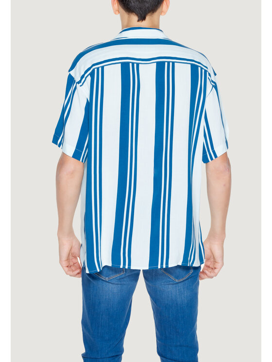 Jack & Jones Jack & Jones Πουκάμισο Jcojeff Aop Resort Ss Relax Ln Μπλε Shirt Fit