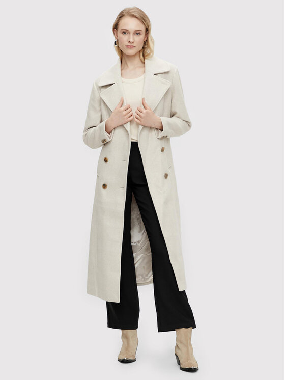 YAS YAS Volneni plašč Mori 26024300 Bež Regular Fit