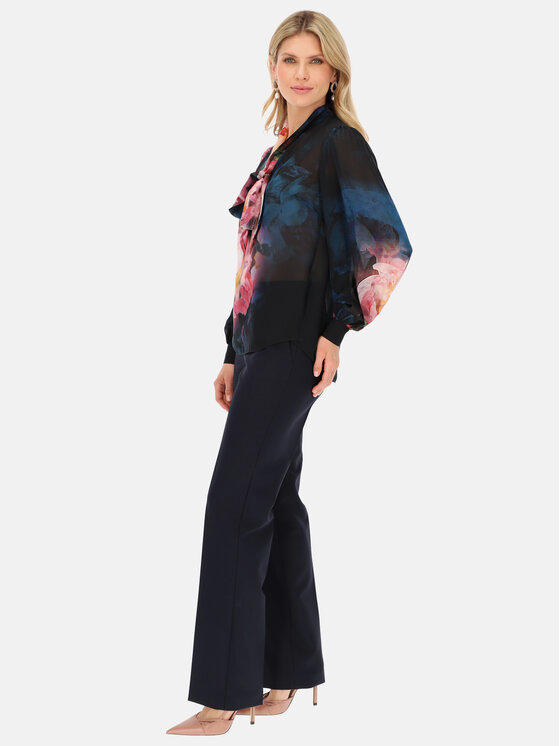 Potis & Verso Potis & Verso Bluzka Scarlett Granatowy Regular Fit