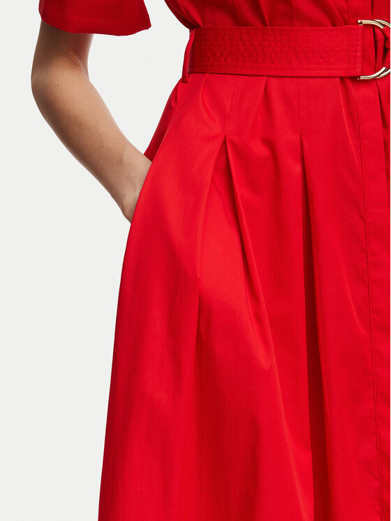 LOLA CASADEMUNT LOLA CASADEMUNT Hemdkleid LS2616089 Rot Regular Fit